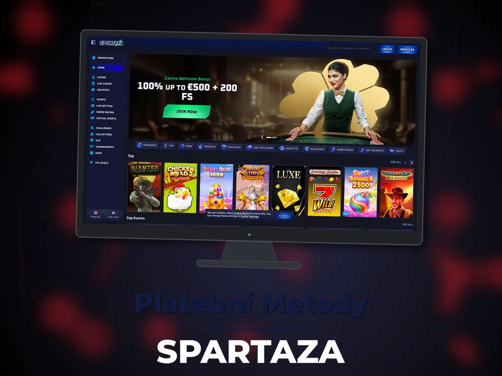 Spartaza - Platební Metody