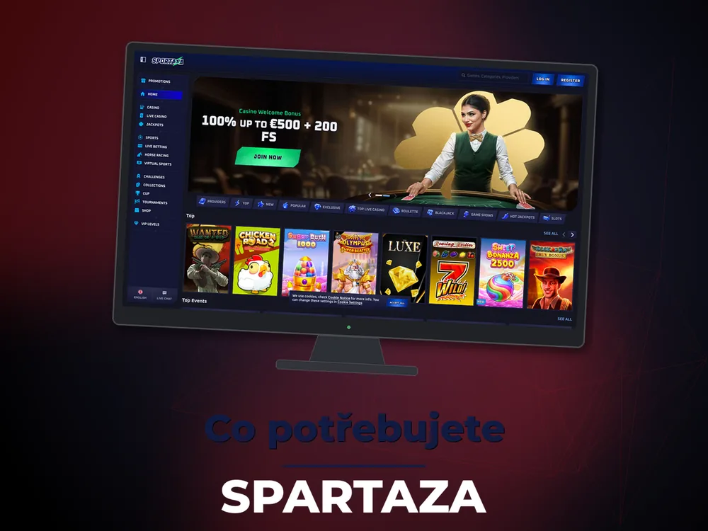 Spartaza - Co potřebujete